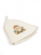 Шапка для бани и сауны «Жена царя», шерсть 50%, полиэфир 50%, белая - фото 23279136