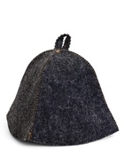 Шапка для бани и сауны «На удачу», шерсть 50%, полиэфир 50%, серая - фото 59848306