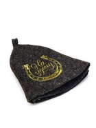 Шапка для бани и сауны «На удачу», шерсть 50%, полиэфир 50%, серая 10939024