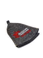 Шапка для бани и сауны «Русские традиции», шерсть 50%, полиэфир 50%, серая - фото 23279139