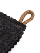 Рукавица для бани и сауны «На удачу», шерсть 50%, полиэфир 50%, тёмная - Фото 5