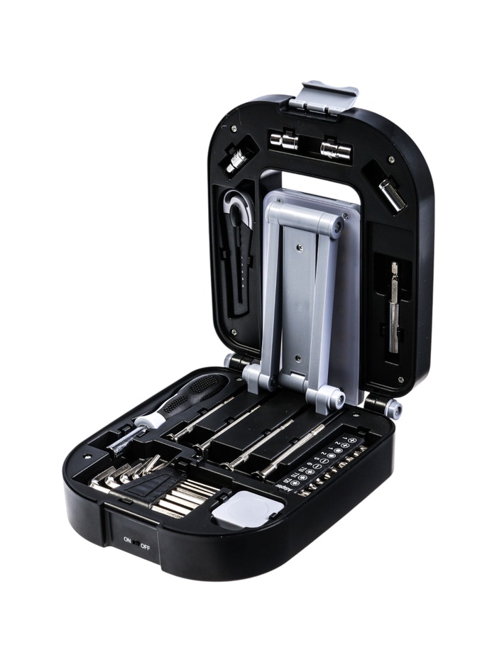 УЦЕНКА Набор инструментов ТУНДРА, подарочный пластиковый кейс «Лампа», 30 предметов - Фото 1