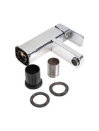 УЦЕНКА Смеситель для раковины ZEIN Z3714, однорычажный, длина излива 12 см, пластик, хром - Фото 5