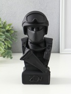 Фигура гипс «Бюст: Воин СВО», 9×19 см, графит - фото 809306495