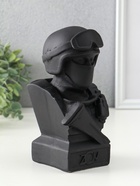 Фигура гипс «Бюст: Воин СВО», 9×19 см, графит - фото 809306496