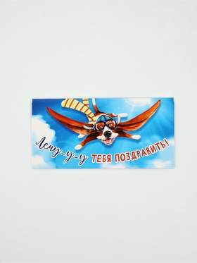 Конверт для денег «Лечу-у-у тебя поздравить!», 16,5 × 8 см 10935726