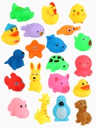 Набор резиновых игрушек для ванны «Малыши», с пищалкой, 20 шт., Крошка Я 10881366