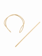 Зажим для волос «Джулен», 13?5 см, золото (комплект 2 шт) - фото 59848484