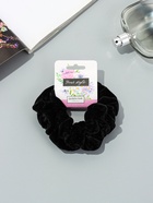 Резинка для волос «Орбита», джемма бархат, 10 см, чёрная (комплект 2 шт) - фото 59848486