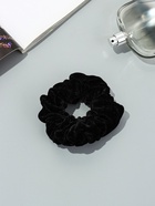 Резинка для волос «Орбита», джемма бархат, 10 см, чёрная (комплект 2 шт) - фото 59848487