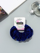 Резинка для волос «Орбита», джемма бархат, 10 см, синяя (комплект 2 шт) - фото 59848489