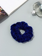 Резинка для волос «Орбита», джемма бархат, 10 см, синяя (комплект 2 шт) - фото 59848490