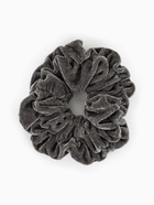 Резинка для волос «Орбита», джемма бархат, 10 см, серая (комплект 2 шт) - фото 59848494