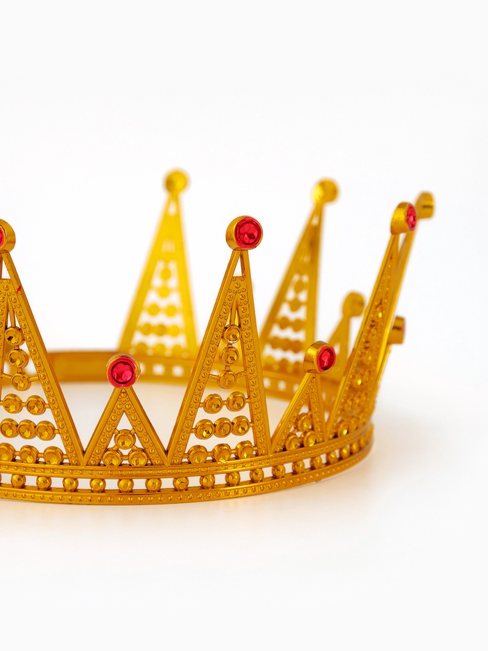 Корона королевы для девочки, цвет золотой