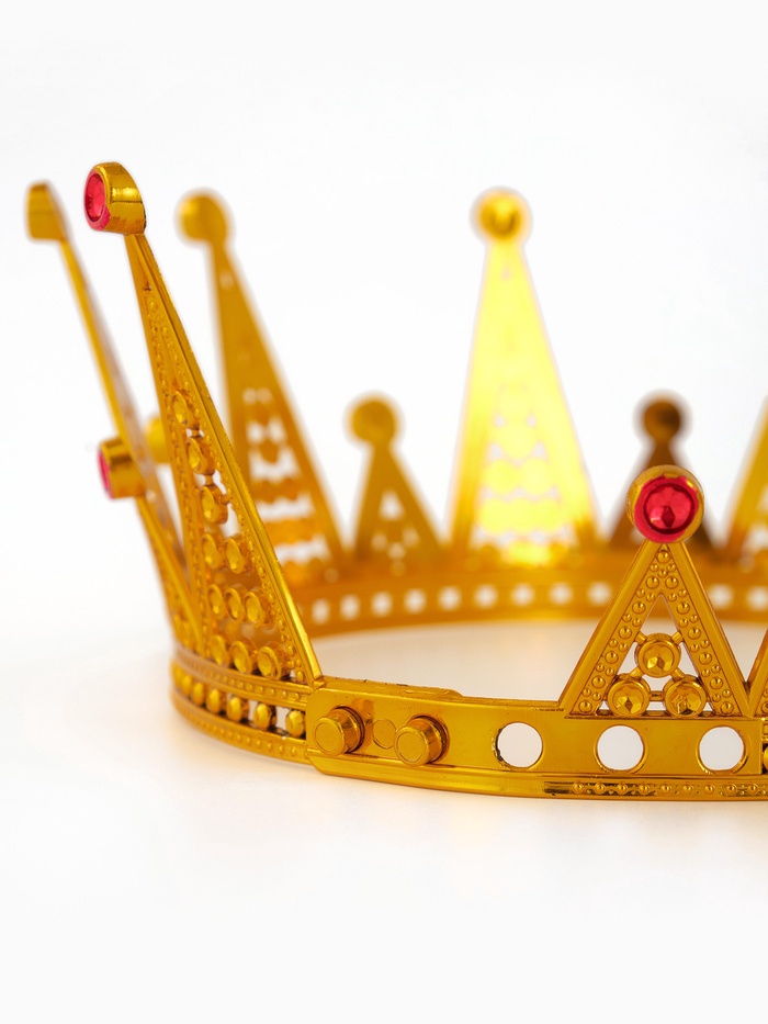 Корона королевы для девочки, цвет золотой