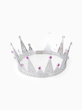 Корона королевы для девочки, цвет серебряный