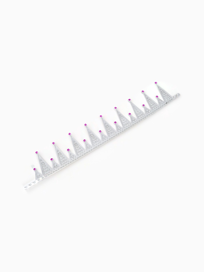 Корона королевы для девочки, цвет серебряный