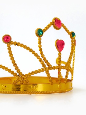 Корона принцессы для девочки, цвет золотой (комплект 2 шт)