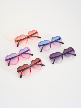 Карнавальные очки "Сердце" градиент, цвета МИКС (комплект 2 шт)