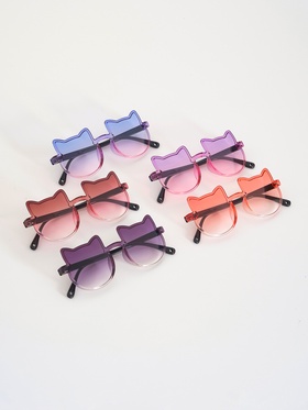 Карнавальные очки "Кошечка" градиент, цвета МИКС (комплект 2 шт)