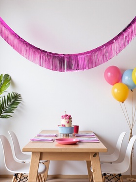 Гирлянда «Дождик», 3 метра, цвет фиолетовый (комплект 2 шт)