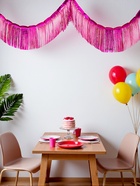 Гирлянда "Дождик" 3 метра с липким краем, цвет фуксия (комплект 2 шт) - фото 60979290