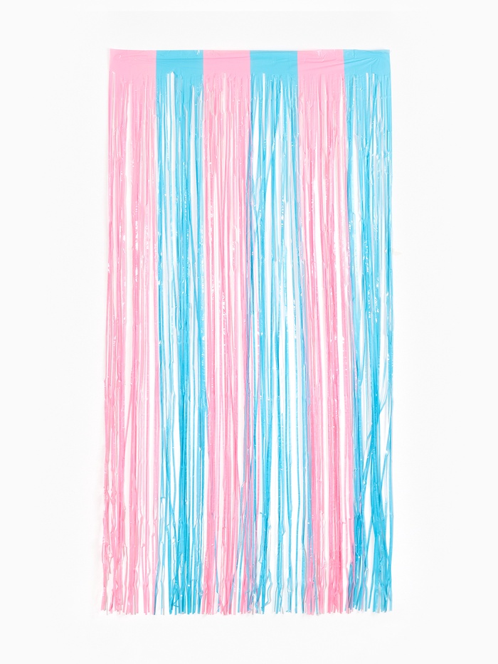 Занавес для фотозоны 1х2 м., розово-голубой (комплект 2 шт) - фото 59417848