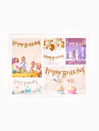 Гирлянда "Happy Birthday" надпись, розовое золото (комплект 2 шт) - фото 60979306