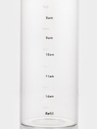 Бутылка для воды, 790 мл, 7.5×23 см, с трубочкой и шкалой времени, стекло, прозрачная - Фото 4