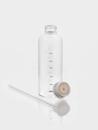 Бутылка для воды, 790 мл, 7.5×23 см, с трубочкой и шкалой времени, стекло, прозрачная - Фото 5