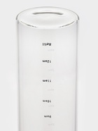 Бутылка для воды, 750 мл, 7.5×23 см, с трубочкой и шкалой времени, стекло, прозрачная - фото 7539420