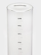 Бутылка для воды, 790 мл, 7.5×23 см, с трубочкой и шкалой времени, стекло, прозрачная 10910727