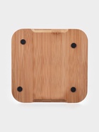 Маслёнка, 19×18×9.5 см, с ножом, на бамбуковой подставке, стекло, прозрачная 10910747