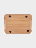 Маслёнка, 17.8×13×10 см, на бамбуковой подставке, стекло, прозрачная 10910748