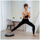 УЦЕНКА Полусфера BOSU гимнастическая ONLYTOP, массажная, с насосом, 46×20 см, серая - Фото 13