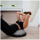 УЦЕНКА Полусфера BOSU гимнастическая ONLYTOP, массажная, с насосом, 46×20 см, серая - Фото 14