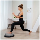 УЦЕНКА Полусфера BOSU гимнастическая ONLYTOP, массажная, с насосом, 46×20 см, серая - Фото 15