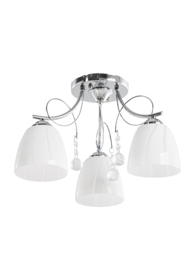 Люстра 10077/3, 3×60 Вт, Е27, 45×45×24 см, белый