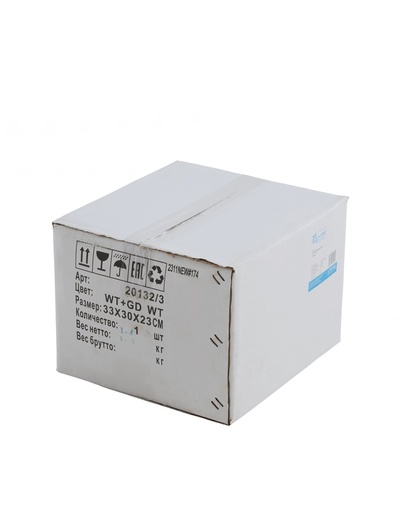 Люстра 20132/3, 3×60 Вт, E27, 52×52×23 см, белый
