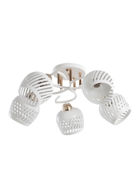 Люстра 20132/5, 5×60 Вт, E27, 56×56×23 см, белый