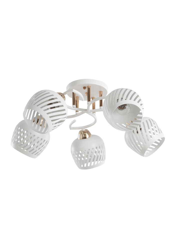 Люстра 20132/5, 5×60 Вт, E27, 56×56×23 см, белый