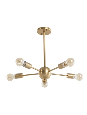 Люстра 13189/5GD, 5×40 Вт, E27, 50×50×43 см, золото