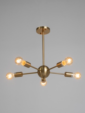 Люстра 13189/5GD, 5×40 Вт, E27, 50×50×43 см, золото