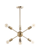 Люстра 13189/6GD, 6×40 Вт, E27, 50×50×61 см - фото 60870635