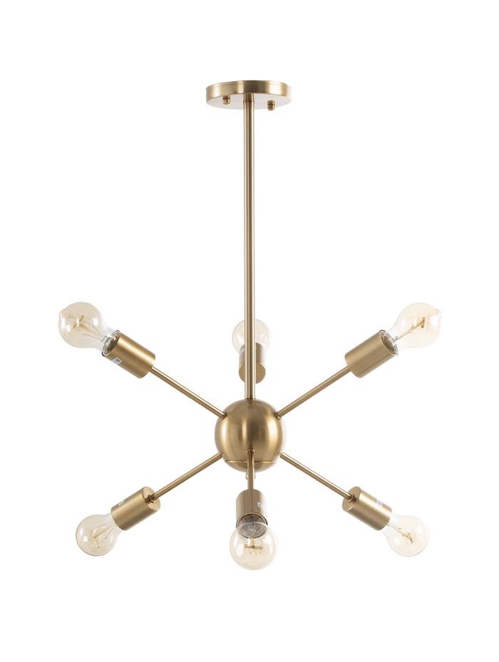 Люстра 13189/6GD, 6×40 Вт, E27, 50×50×61 см