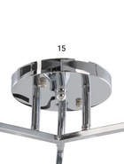 Люстра 12273/3CR, 3х40Вт, E27, 52х52х23 см - фото 809306884