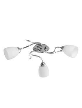 Люстра 11175/3CR, 3×60 Вт, E27, 58×58×22 см, белый/серебро