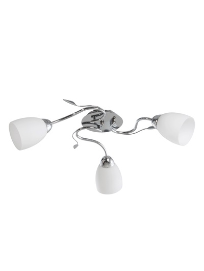 Люстра 11175/3CR, 3×60 Вт, E27, 58×58×22 см, белый/серебро