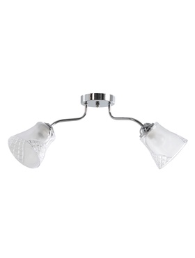 Люстра 12275/2CR, 2×40 Вт, E27, 62×18×20 см