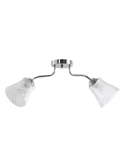 Люстра 12275/2CR, 2×40 Вт, E27, 62×18×20 см